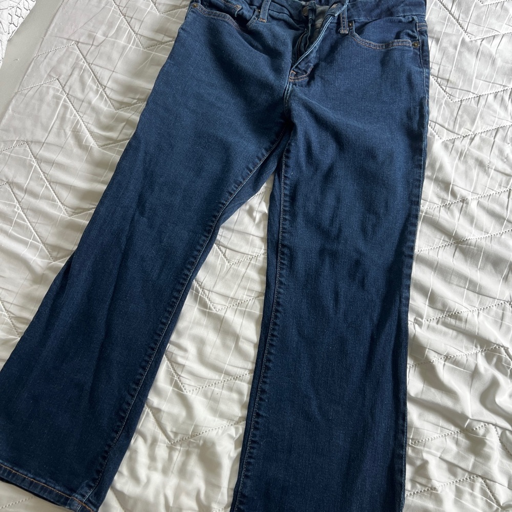Banana Republic Cropped Bootcut Jeans in Deep Blue 29/8
